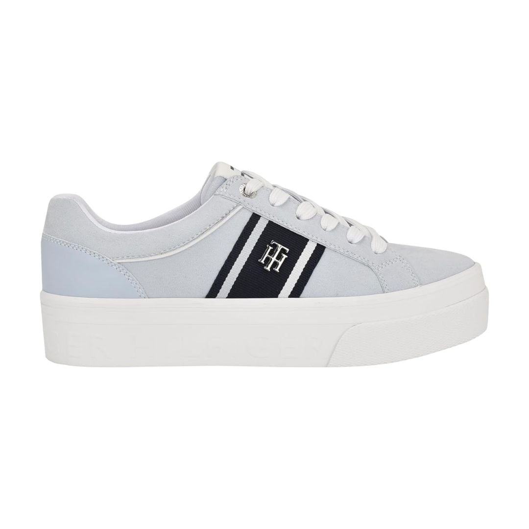 ZAPATILLAS TOMMY HILFIGER MUJER BADRIA AZUL PLATAFORMA FRANJAS LOGO TH - 3