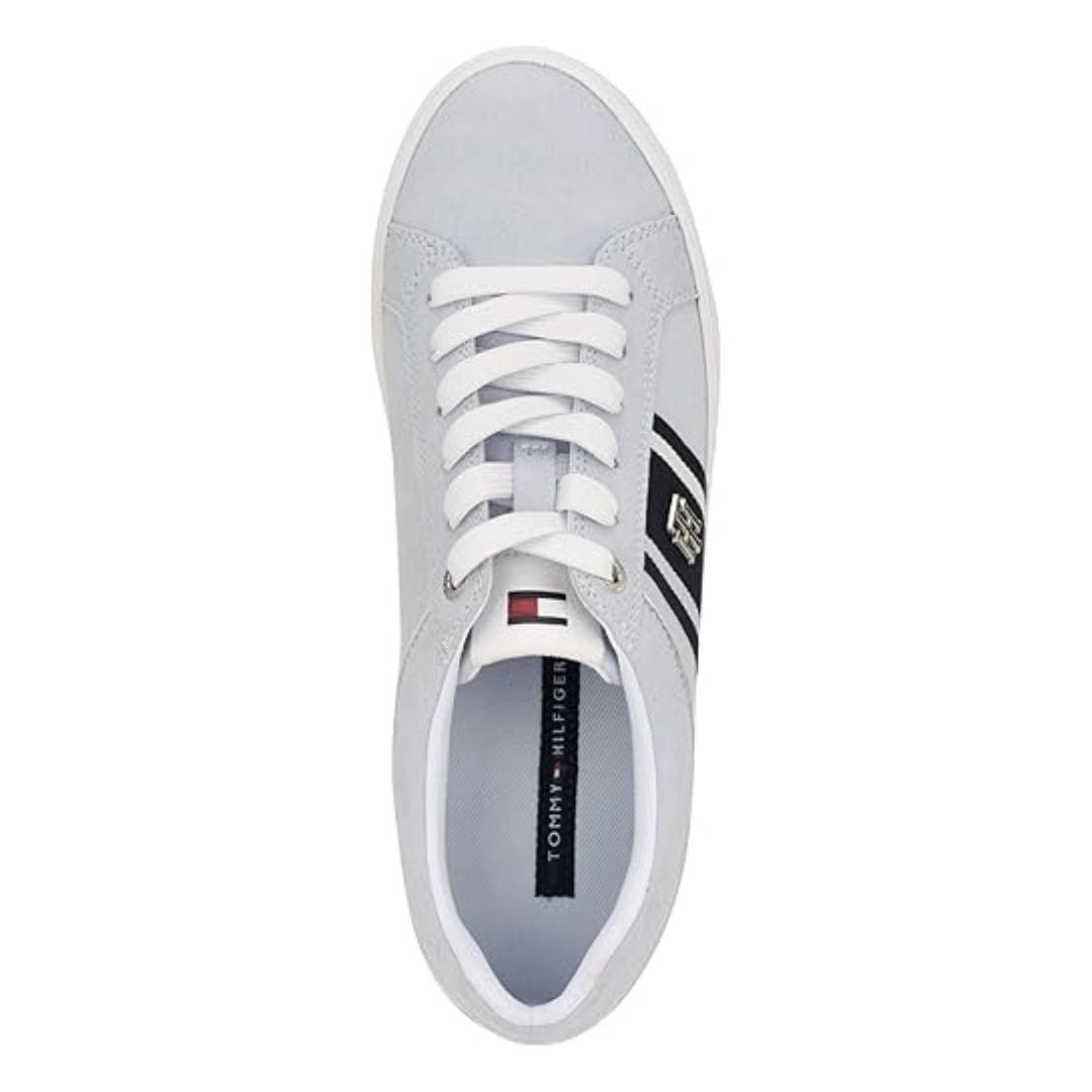 ZAPATILLAS TOMMY HILFIGER MUJER BADRIA AZUL PLATAFORMA FRANJAS LOGO TH - 4