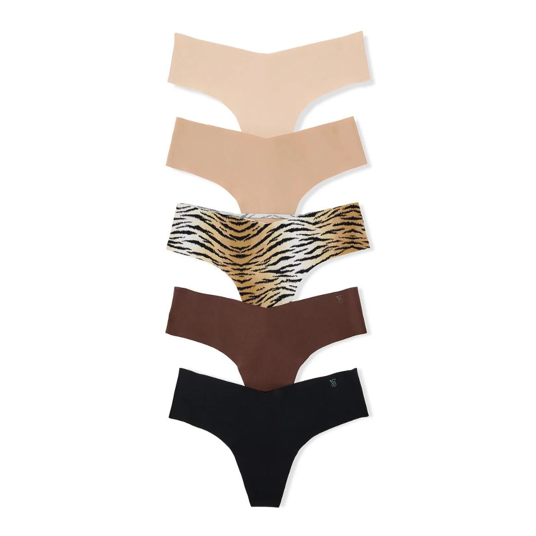 CALZONES VICTORIA’S SECRET PACK 5 UNIDADES TIPO HILO TANGA SIN COSTURAS - 1