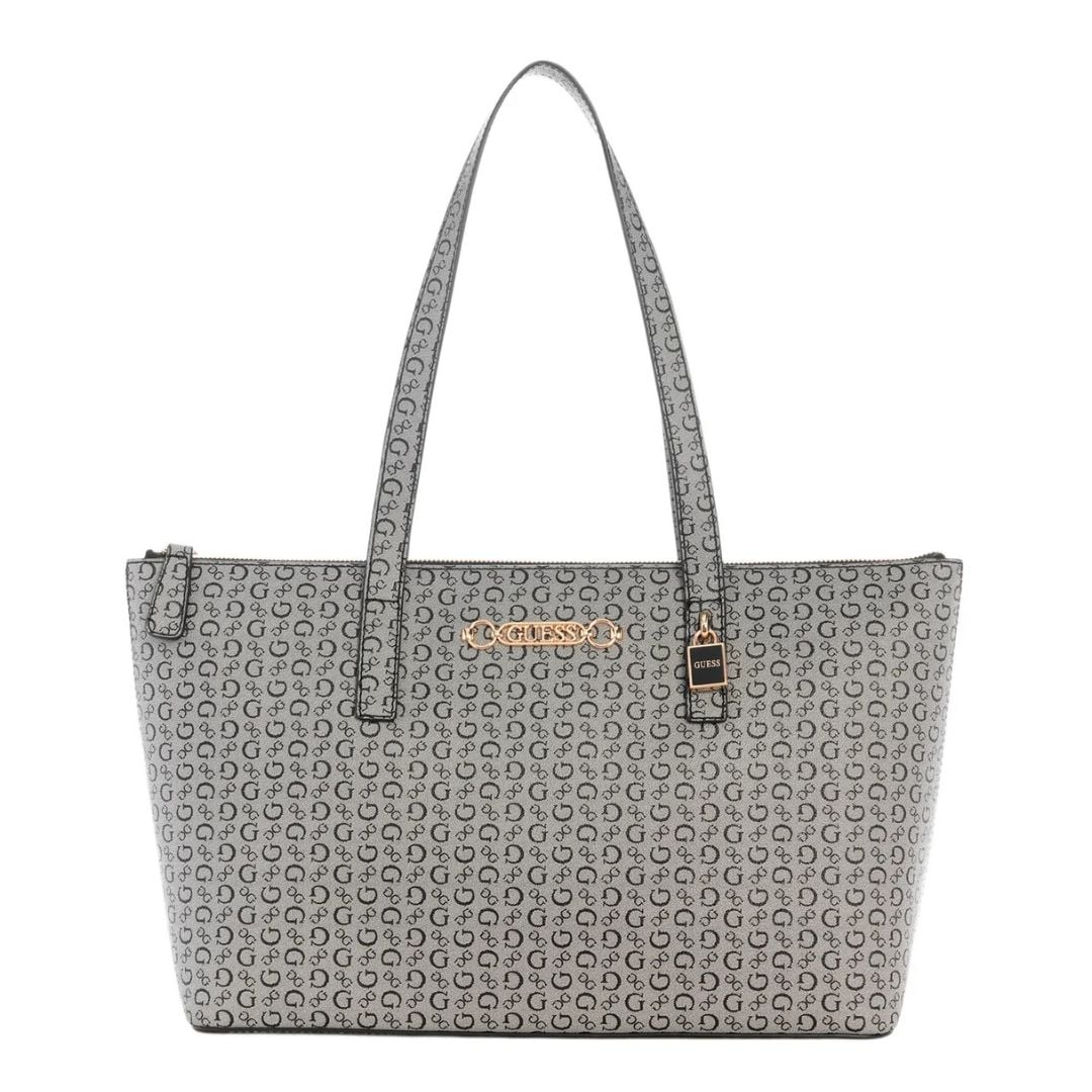 CARTERA TOTE GUESS MUJER AKOYA LOGO CARRYALL NEGRO MONOGRAMA - 1