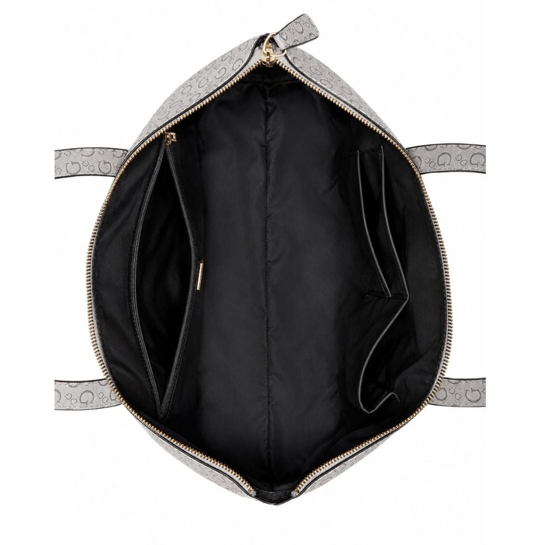 CARTERA TOTE GUESS MUJER AKOYA LOGO CARRYALL NEGRO MONOGRAMA - 4