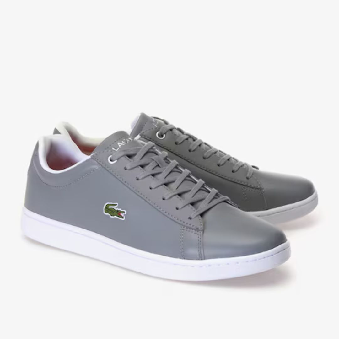 ZAPATILLAS LACOSTE HOMBRE HYDEZ GRIS SNEAKERS URBANAS CUERO - 1