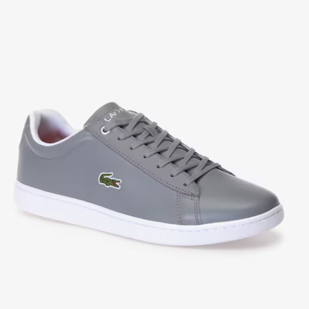 ZAPATILLAS LACOSTE HOMBRE HYDEZ GRIS SNEAKERS URBANAS CUERO - 2