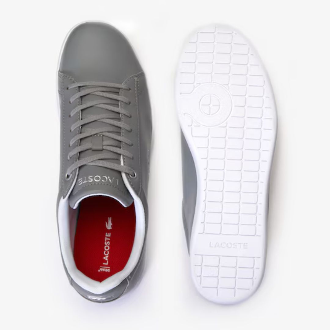 ZAPATILLAS LACOSTE HOMBRE HYDEZ GRIS SNEAKERS URBANAS CUERO - 4