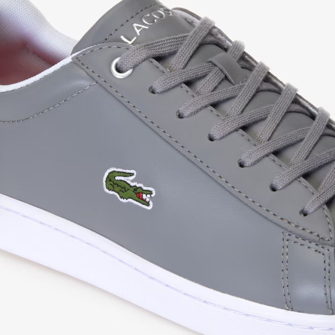 ZAPATILLAS LACOSTE HOMBRE HYDEZ GRIS SNEAKERS URBANAS CUERO - 5