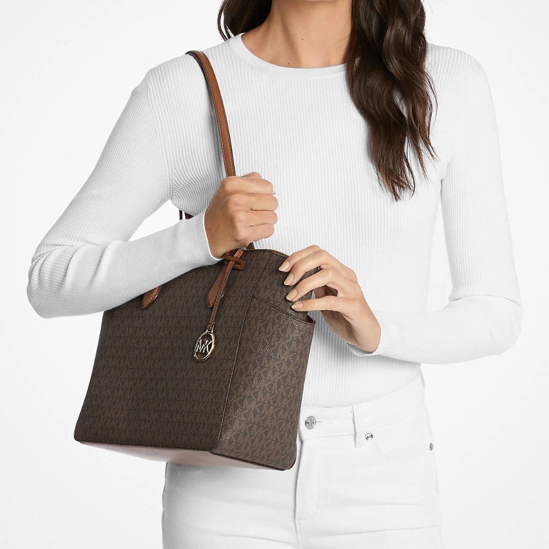 CARTERA MICHAEL KORS MUJER MARILYN MEDIUM TOTE BAG MARRÓN LOGO MK - 3