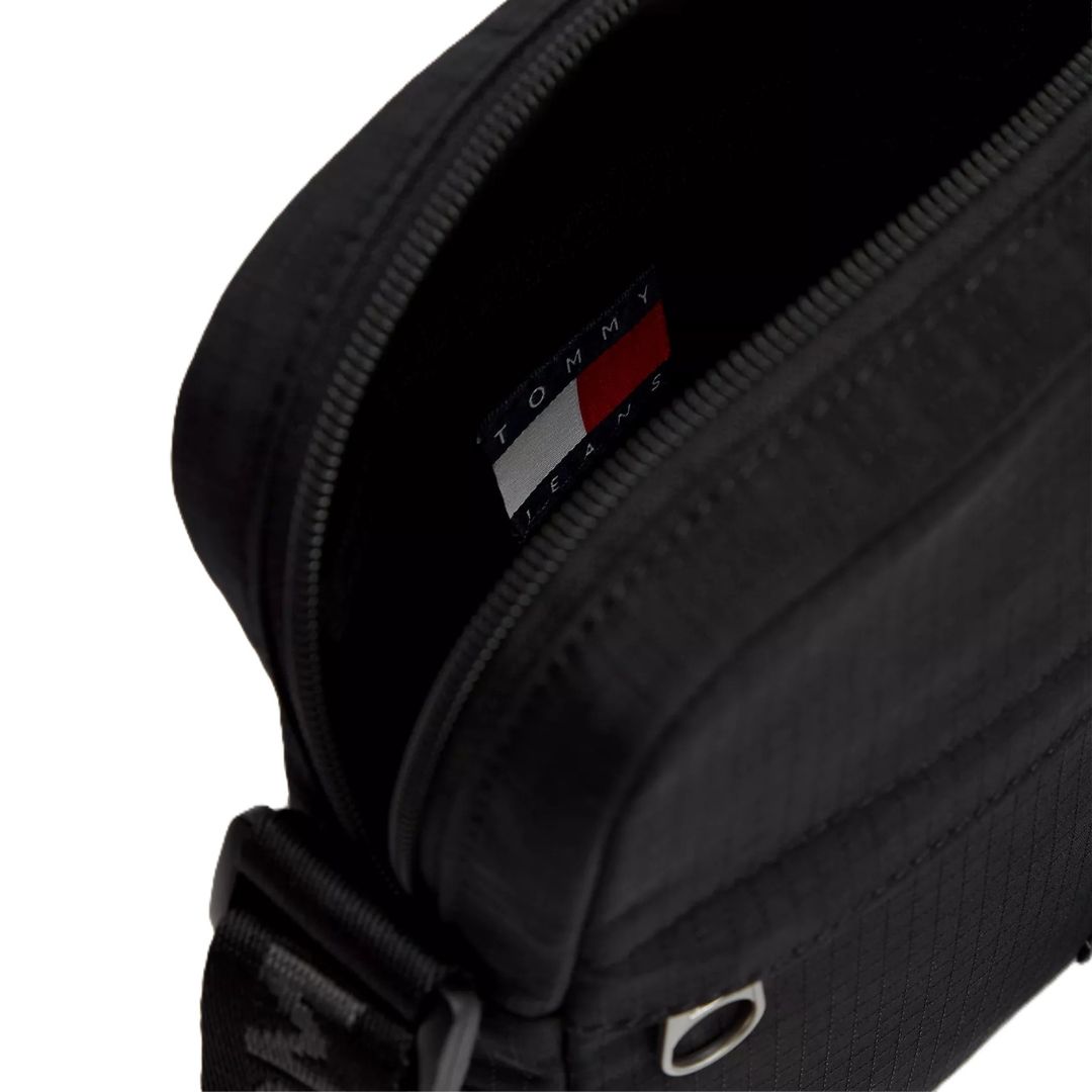 MORRAL CROSSBODY HOMBRE TOMMY JEANS ESSENTIAL RIPSTOP REPORTER NEGRO - 4
