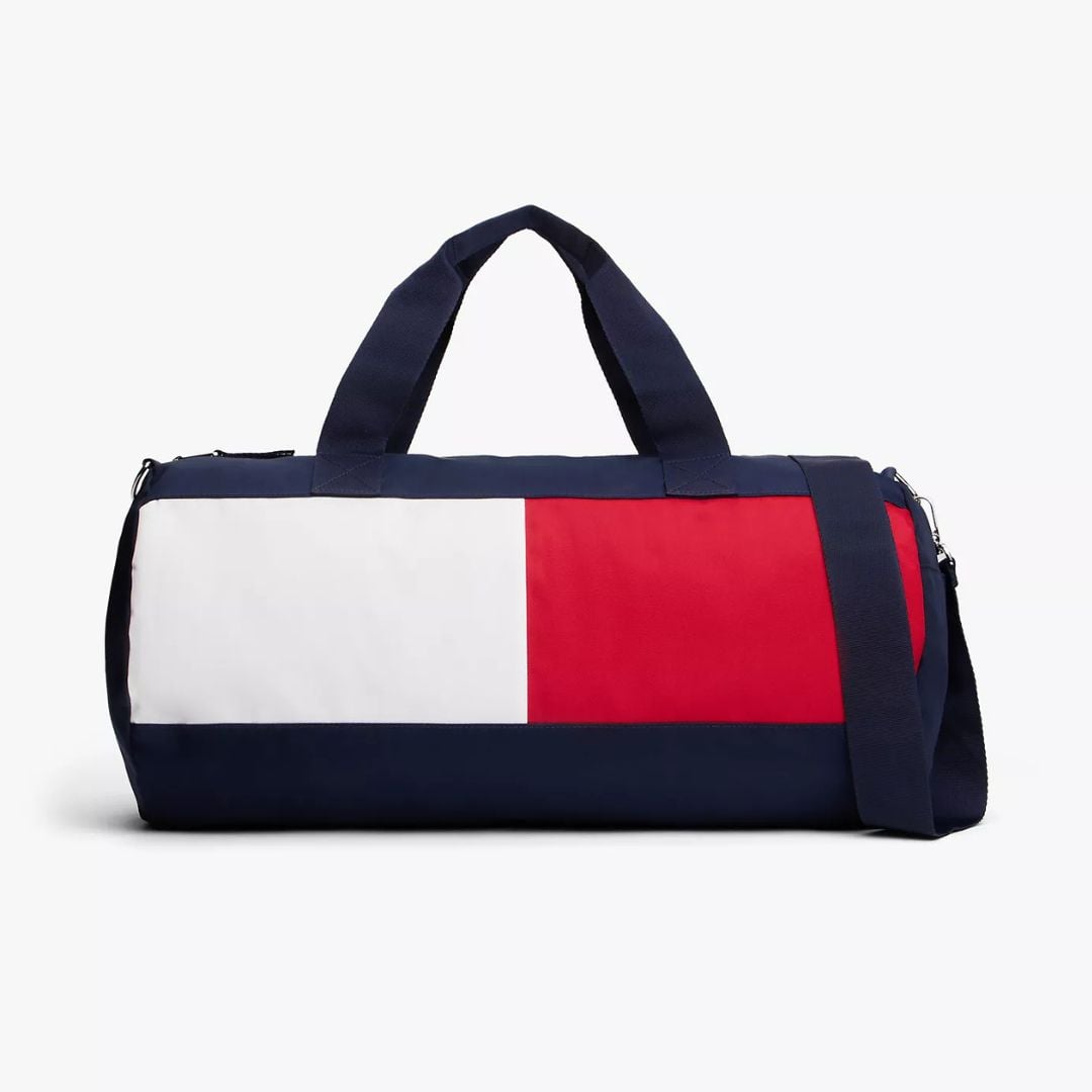 BOLSO DEPORTIVO TOMMY HILFIGER HOMBRE COLORBLOCK FLAG LOGO DUFFLE BAG AZUL ROJO - 1