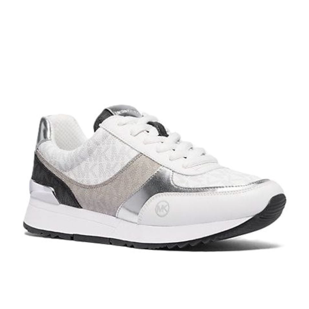 ZAPATILLAS MICHAEL KORS MUJER ANDI SIGNATURE LOGO TRAINER BLANCO - 1
