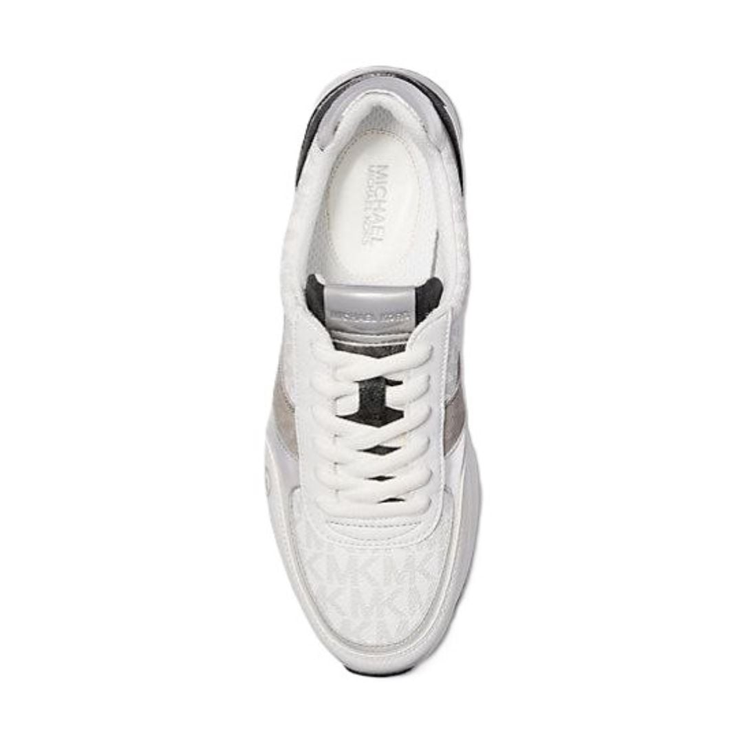 ZAPATILLAS MICHAEL KORS MUJER ANDI SIGNATURE LOGO TRAINER BLANCO - 3