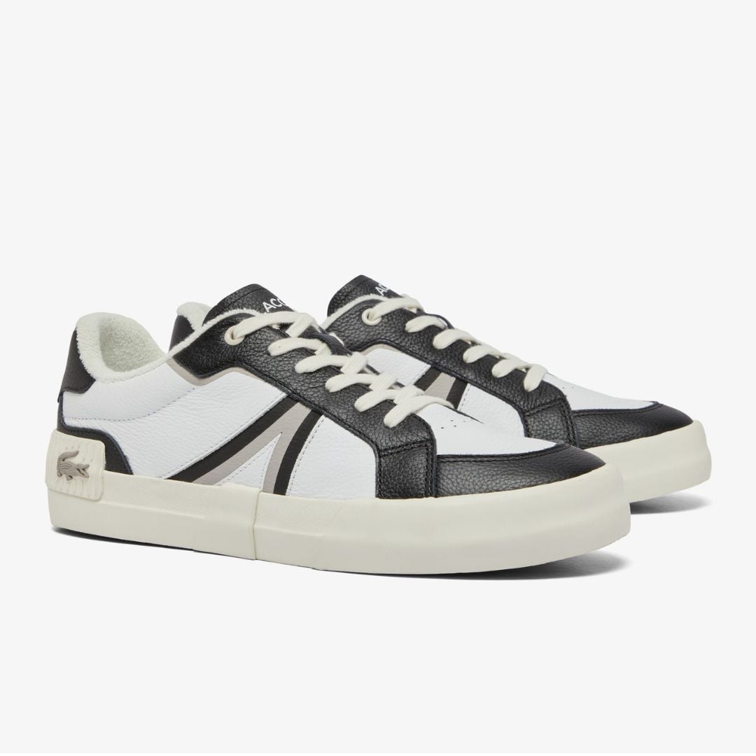 ZAPATILLAS LACOSTE HOMBRE L004 LEATHER BLANCO ESTILO URBANO CASUAL - 1