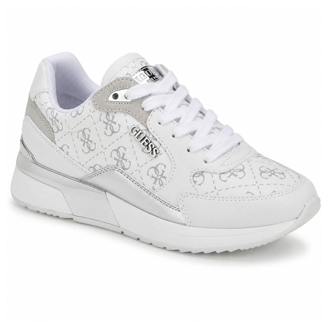 ZAPATILLAS GUESS MUJER MOXEA BLANCO LOGO MONOGRAMA QUATTRO G CON DETALLES METÁLICOS - 2