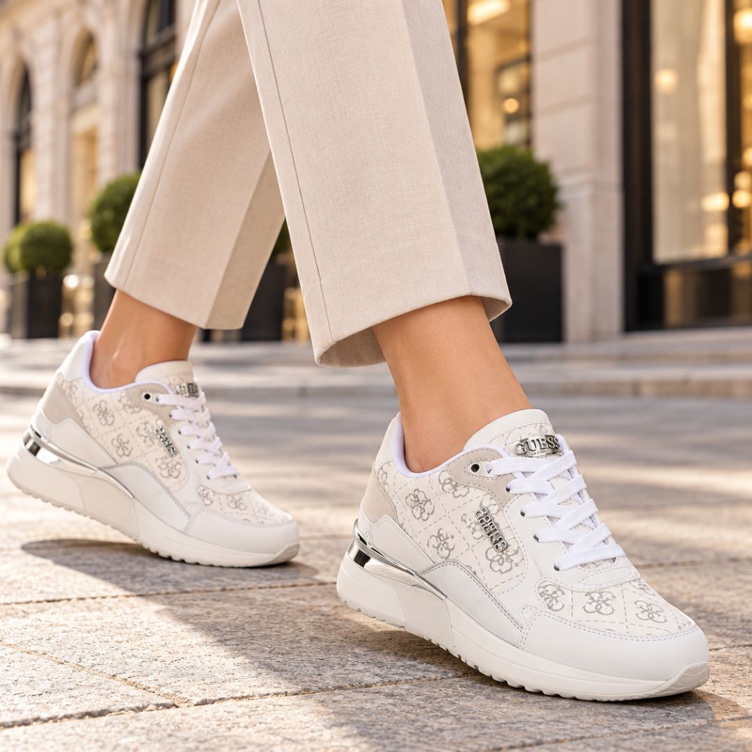 ZAPATILLAS GUESS MUJER MOXEA MONOGRAMA QUATTRO G BLANCO - 3