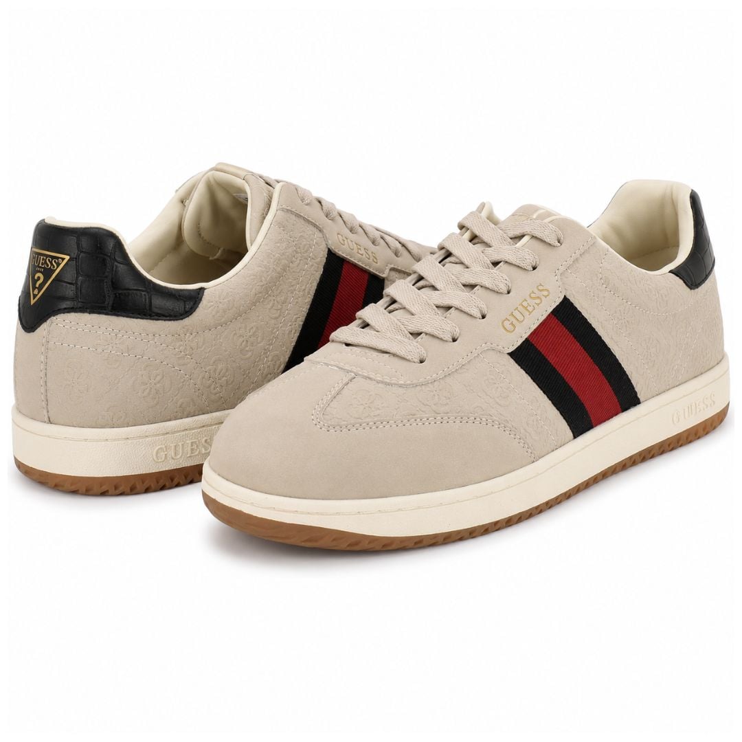 ZAPATILLAS GUESS HOMBRE KLOANE SNEAKERS CASUAL MONOGRAMA EN RELIEVE FRANJA LATERAL - 1