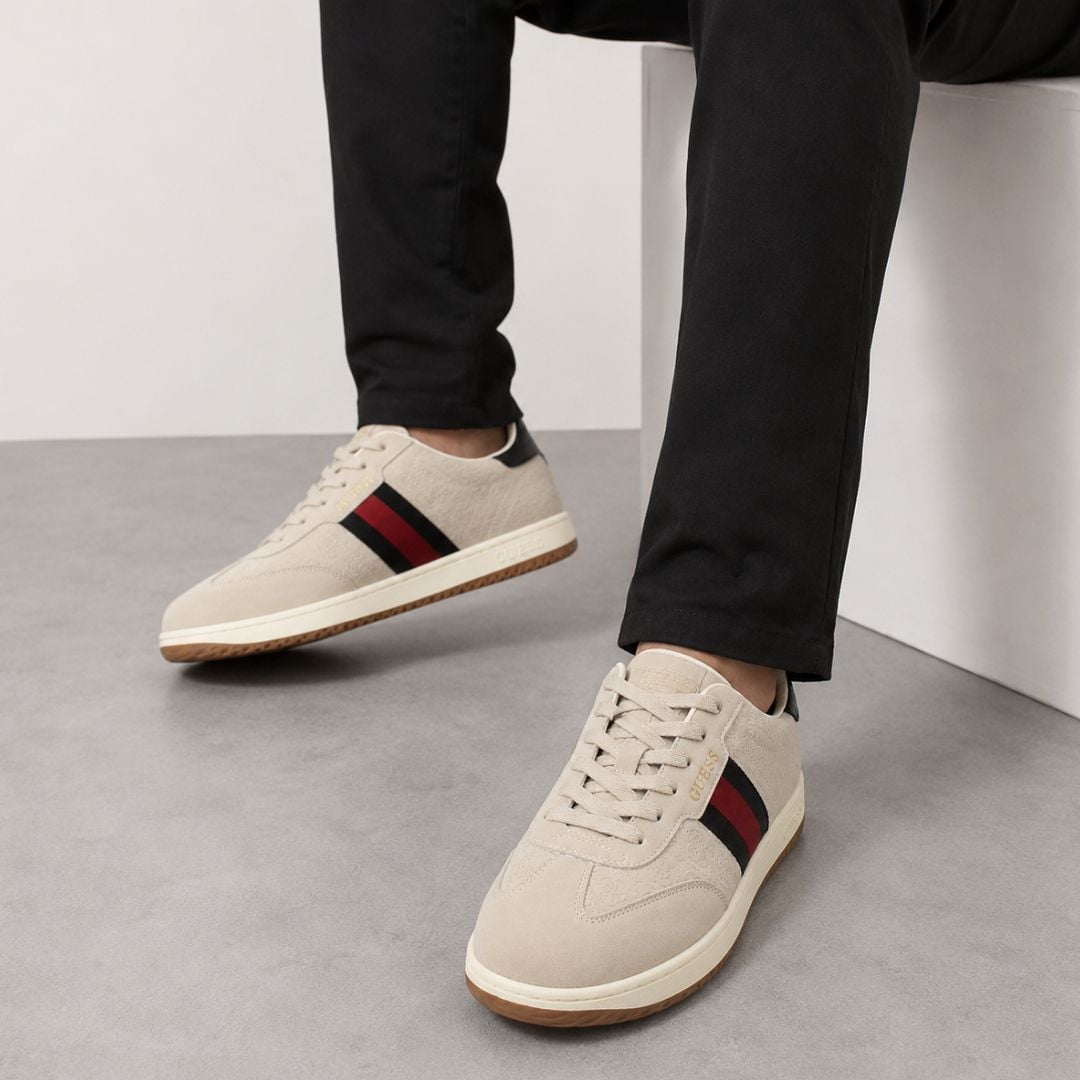 ZAPATILLAS GUESS HOMBRE KLOANE SNEAKERS CASUAL MONOGRAMA EN RELIEVE FRANJA LATERAL - 7