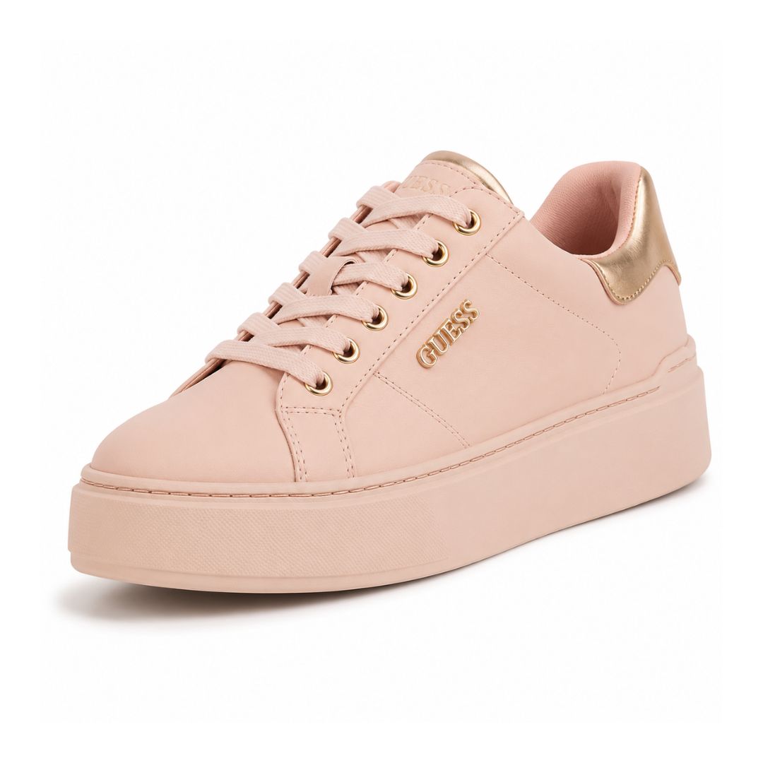 ZAPATILLAS GUESS MUJER HELDON PALO ROSA LOGOTIPO METÁLICO PLATAFORMA - 2