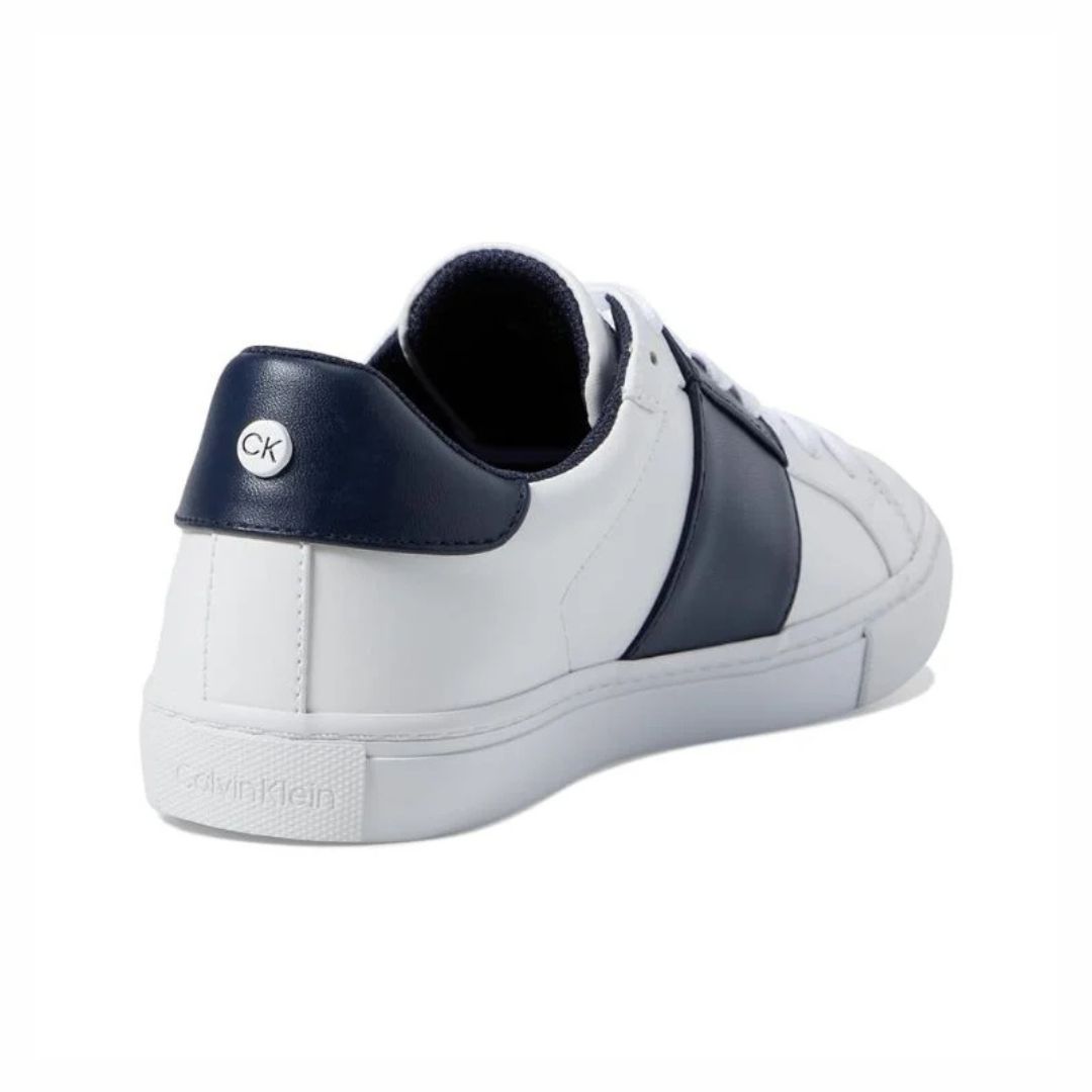 ZAPATILLAS CALVIN KLEIN MUJER GWENA BLANCO/AZUL LOGOTIPO CK POSTERIOR Y LATERAL - 4