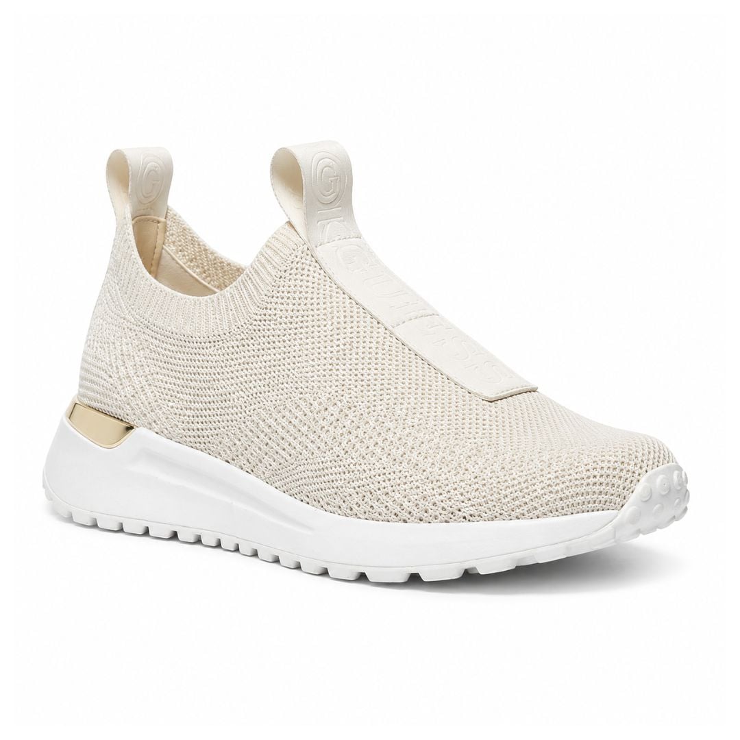 ZAPATILLAS MICHAEL KORS MUJER BODIE KNIT SLIP-ON TEJIDO ELÁSTICO BEIGE - 1