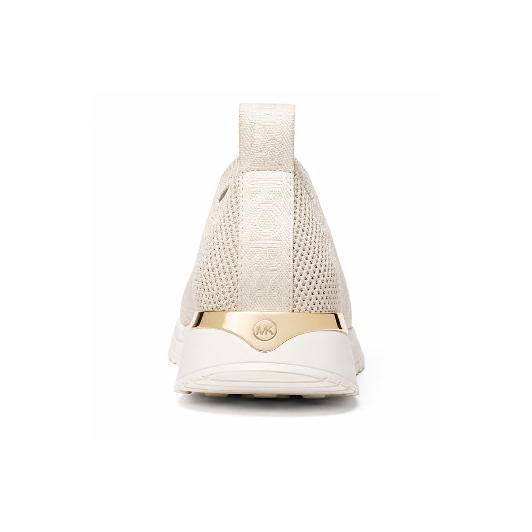 ZAPATILLAS MICHAEL KORS MUJER BODIE KNIT SLIP-ON TEJIDO ELÁSTICO BEIGE - 2