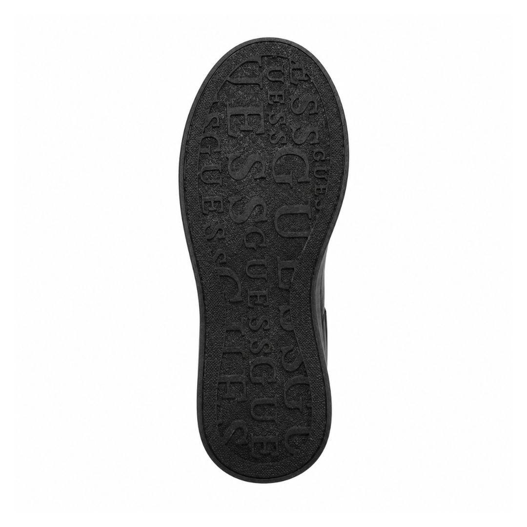 ZAPATILLAS GUESS MUJER CLEVA PLATAFORMA LOGOTIPO EN RELIEVE BLANCO NEGRO - 5