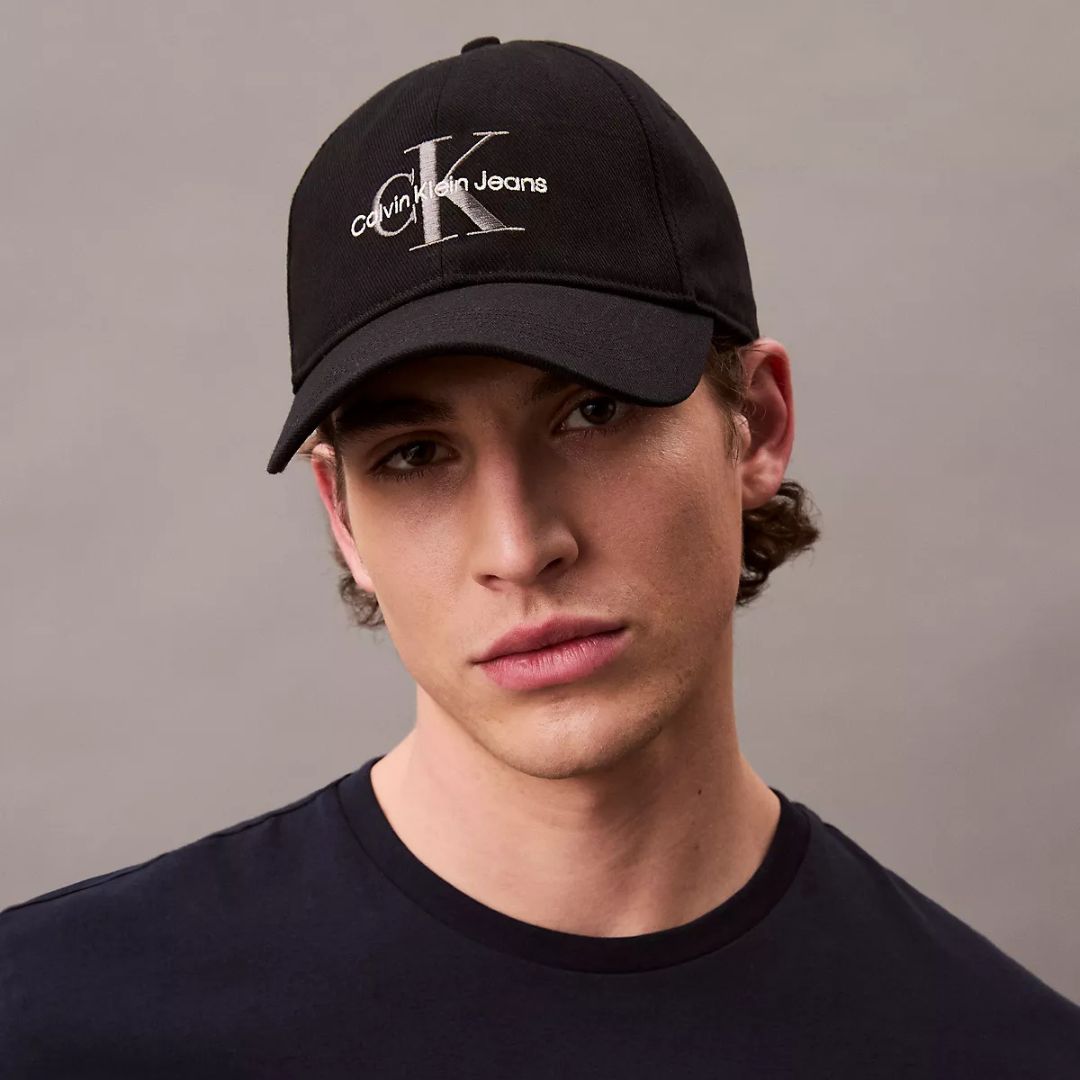 GORRA CALVIN KLEIN UNISEX BASEBALL MONOLOGO NEGRO CK BORDADO VISERA CURVA AJUSTABLE - 5