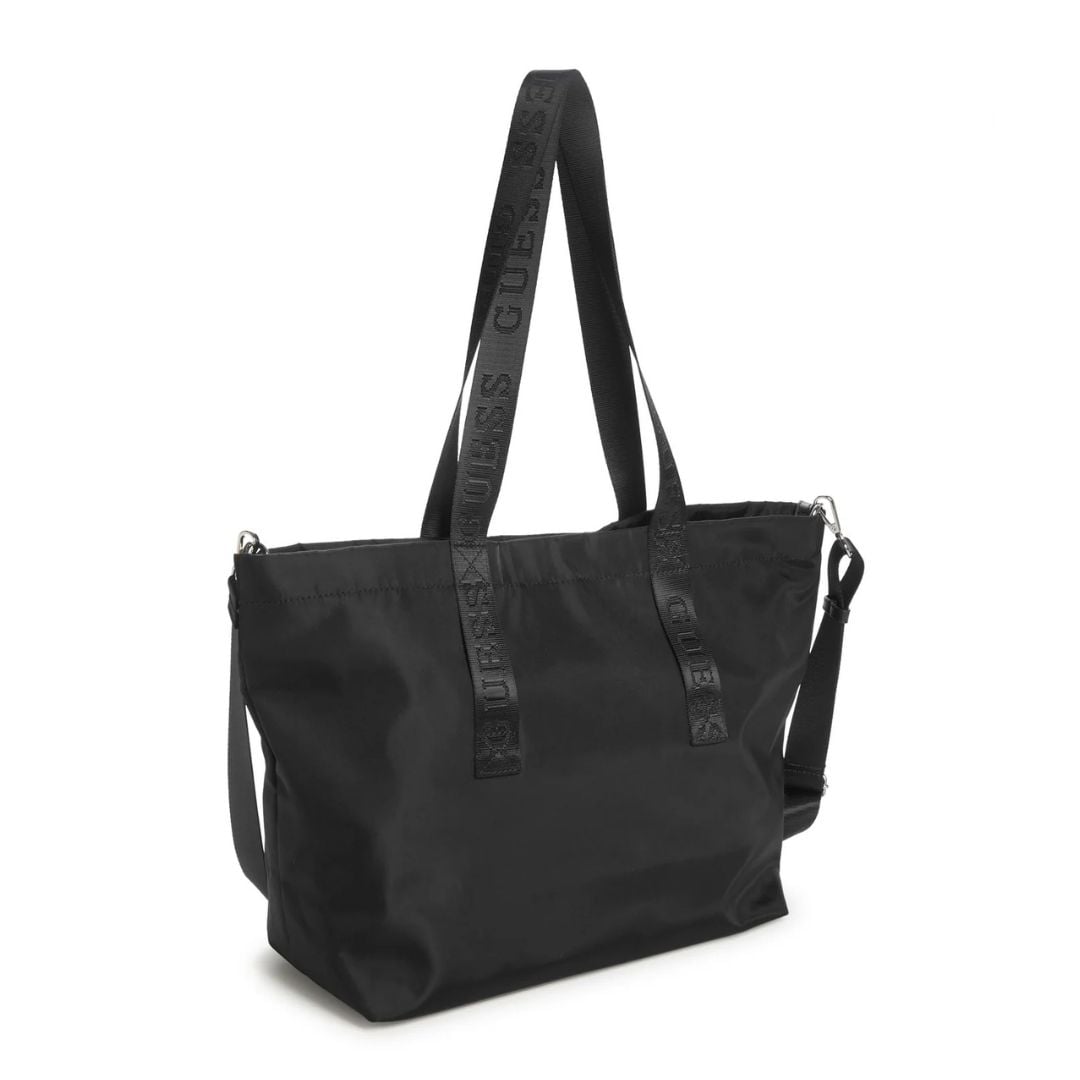 CARTERA GUESS MUJER NYLON TOTE BAG TRAVEL SET NEGRO BOLSO VIAJE POUCH DESMONTABLE - 2