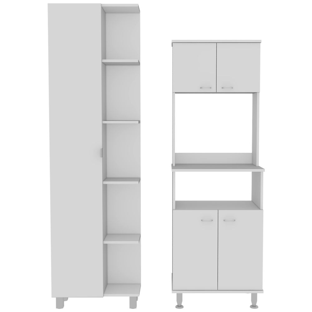 MUEBLE MICROONDAS TUHOME KITCHEN + OPTIMIZADOR BLANCO - 2