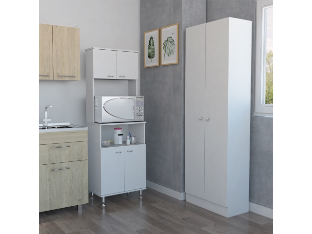 TUHOME MUEBLE MICROONDAS + OPTIMIZADOR - BLANCO - 2