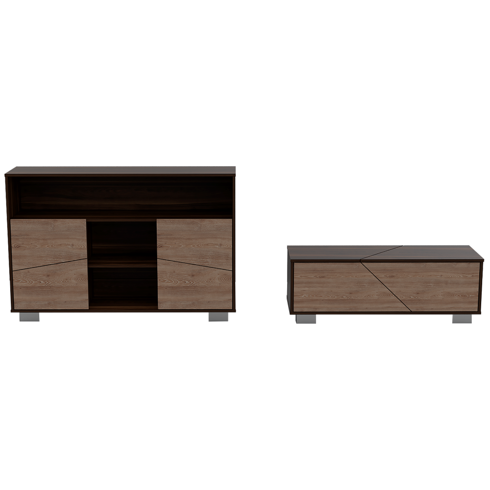 ARRIMO TUHOME + MESA CENTRO FRAKTAL - HABANO / MIEL - 2