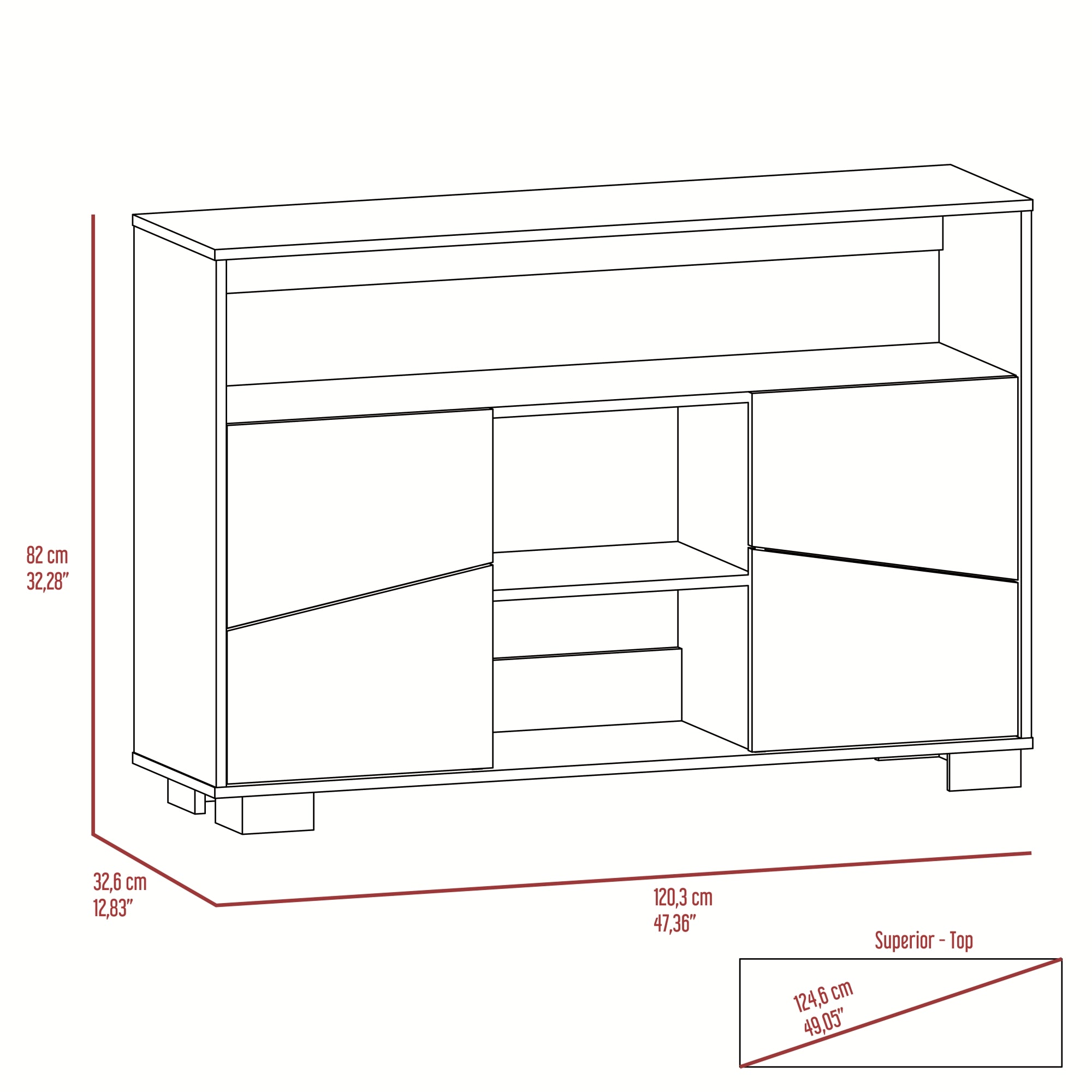 ARRIMO TUHOME + MESA CENTRO FRAKTAL - HABANO / MIEL - 5