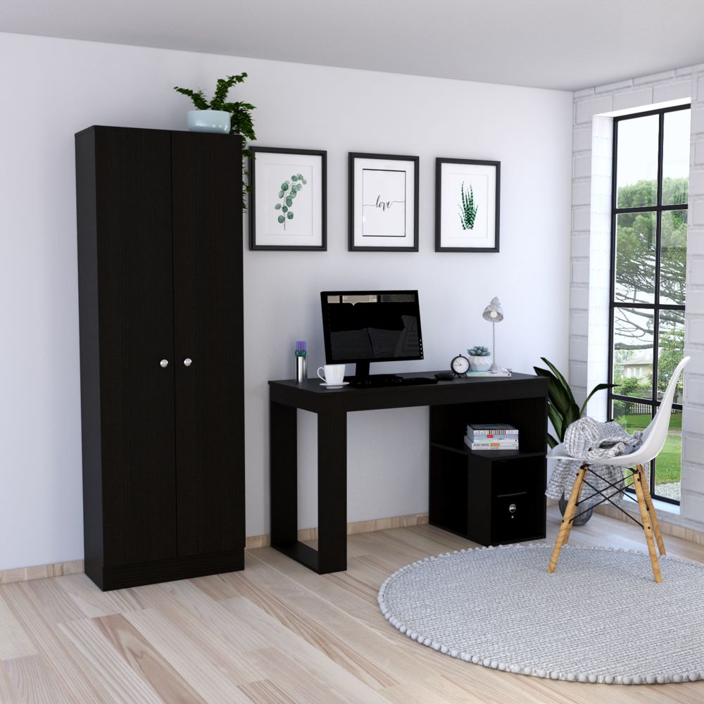 ESCRITORIO TUHOME OFFICE WENGUE + CLOSET OFICINA - 1