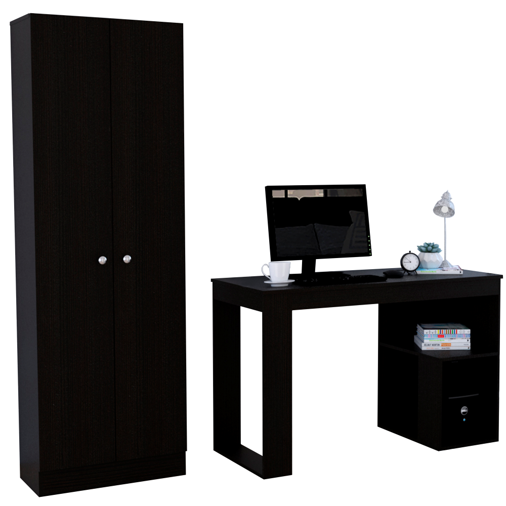 ESCRITORIO TUHOME OFFICE WENGUE + CLOSET OFICINA - 2