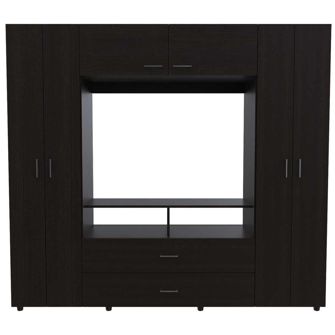 TUHOME CLOSET MANILA Z-200 6 PUERTAS TV46 - WENGUE - 2