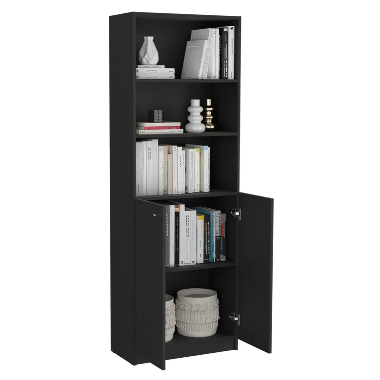 COMBO ESTANTES 9 NIVELES 2 PUERTAS + COMPLEMENTO HOME WENGUE - 3