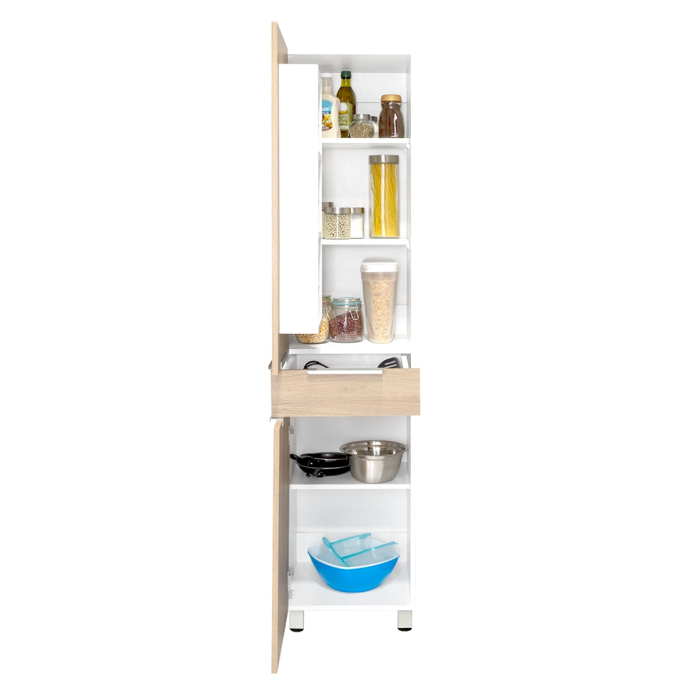 ALACENA DE COCINA MELIA 2 PUERTAS 1 CAJON - BLANCO / ROVERE - 2