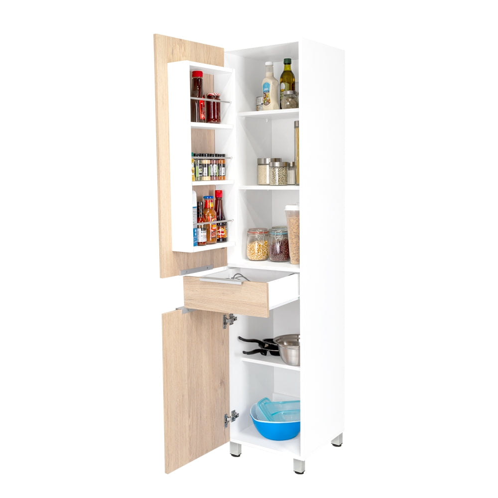 ALACENA DE COCINA MELIA 2 PUERTAS 1 CAJON - BLANCO / ROVERE - 3