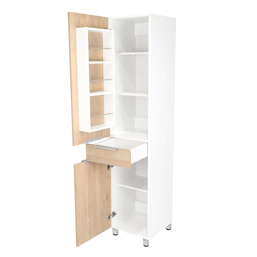 ALACENA DE COCINA MELIA 2 PUERTAS 1 CAJON - BLANCO / ROVERE - 4