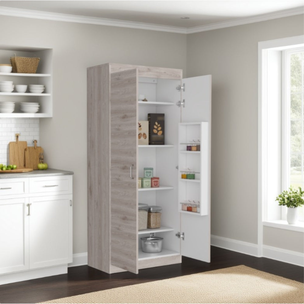 ALACENA DE COCINA VARESE 2 PUERTAS - CENIZA / BLANCO - 4