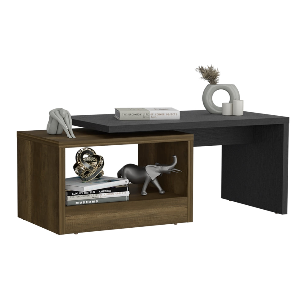 MESA DE CENTRO KAIA - WENGUE / CARAMELO - 1