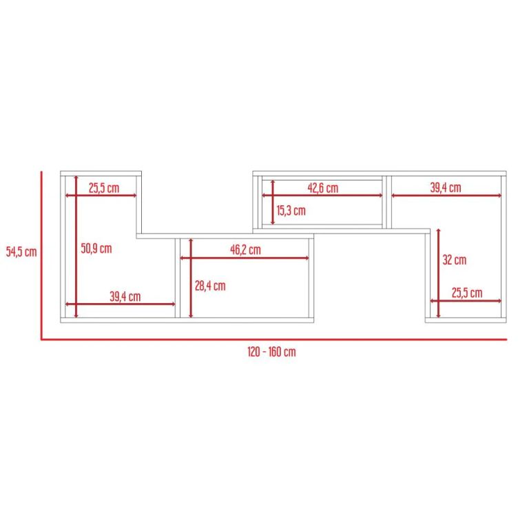 RACK EXTENSIBLE BEIJING TV 50-32 WENGUE - 8