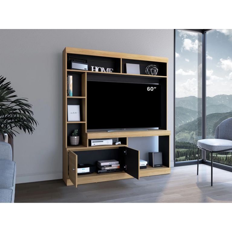 ESTANTE TV'65 2 PUERTAS DANTE BLANCO 180,6X180,0X30,3 CM - 2