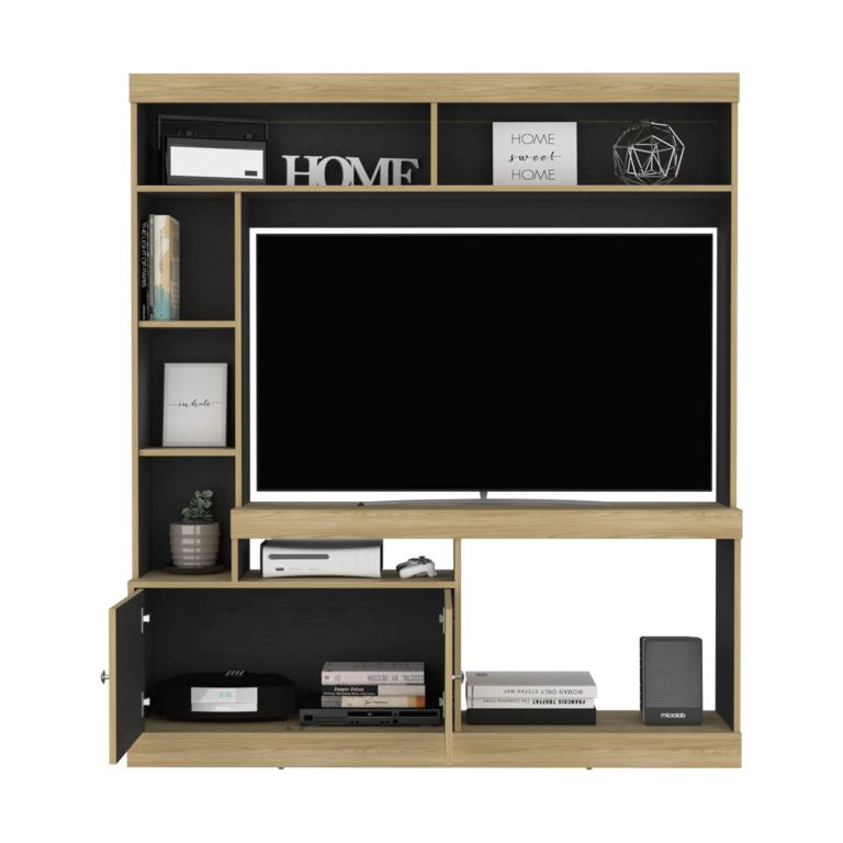 ESTANTE TV'65 2 PUERTAS DANTE BLANCO 180,6X180,0X30,3 CM - 4