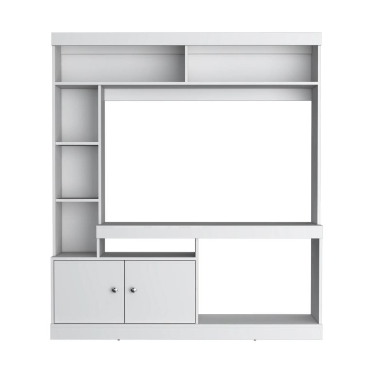 ESTANTE TV'65 2 PUERTAS DANTE BLANCO 180,6X180,0X30,3 CM - 6