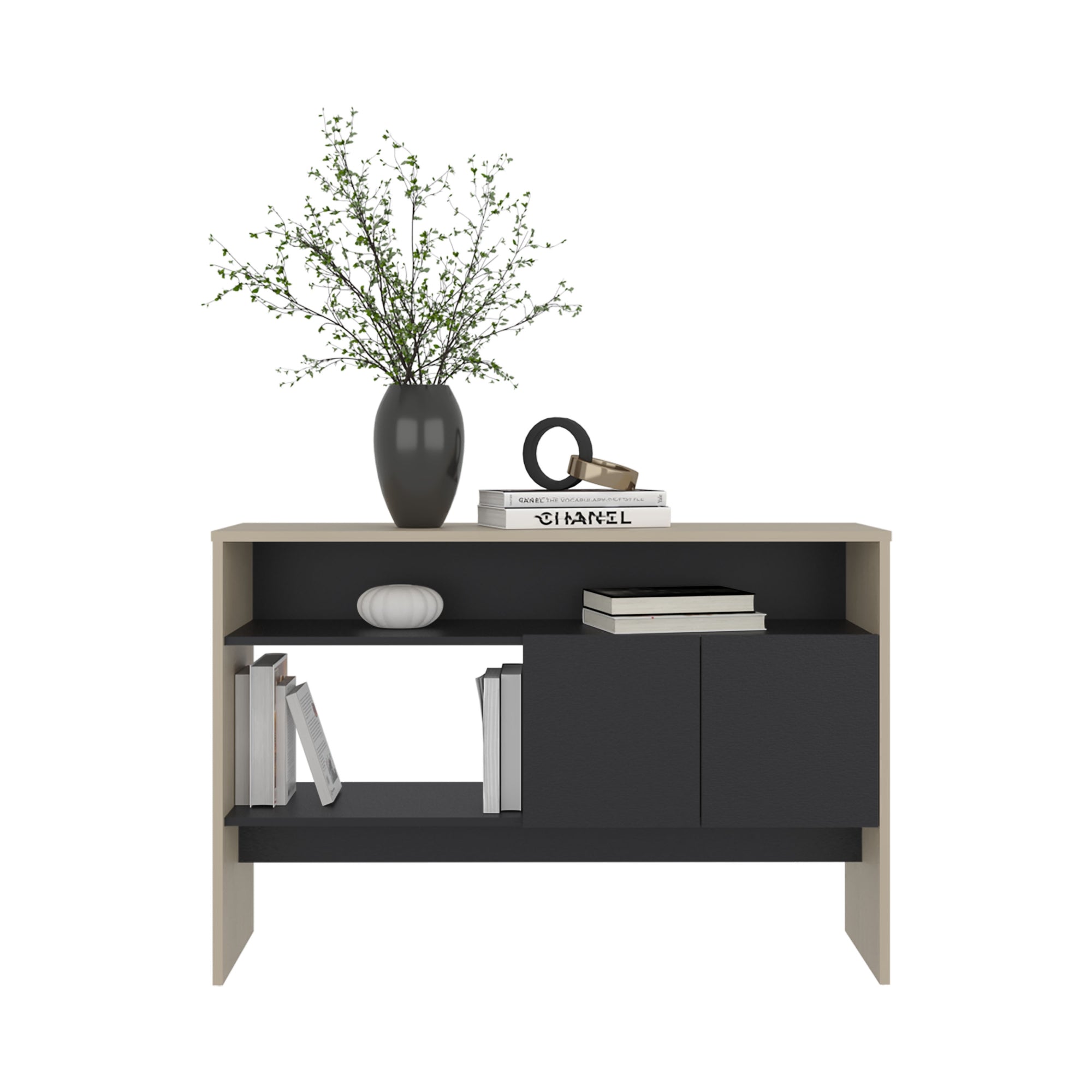 ARRIMO 2 PUERTAS CLASSIC COLOR 80,7X120X35,6 CM AVELLANA Y CARTAGENA - 3