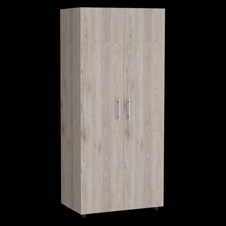 ROPERO TERA 2 PUERTAS CENIZA Y BLANCO 180,0X180,0X48,0 CM - 3