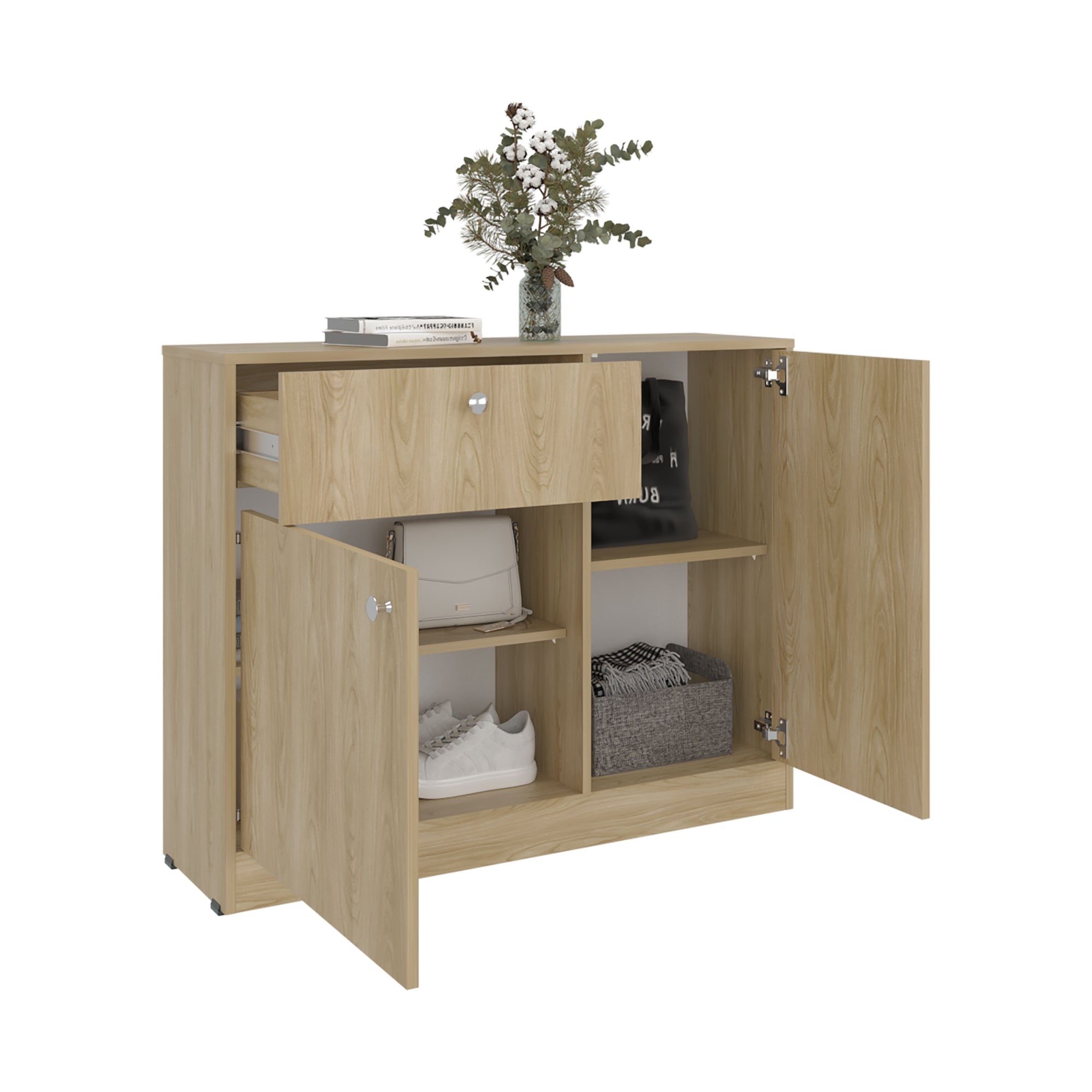 COMODA 1 CAJON 2 PUERTAS PRAGA 80,0X100,0X30,2 CM - 4