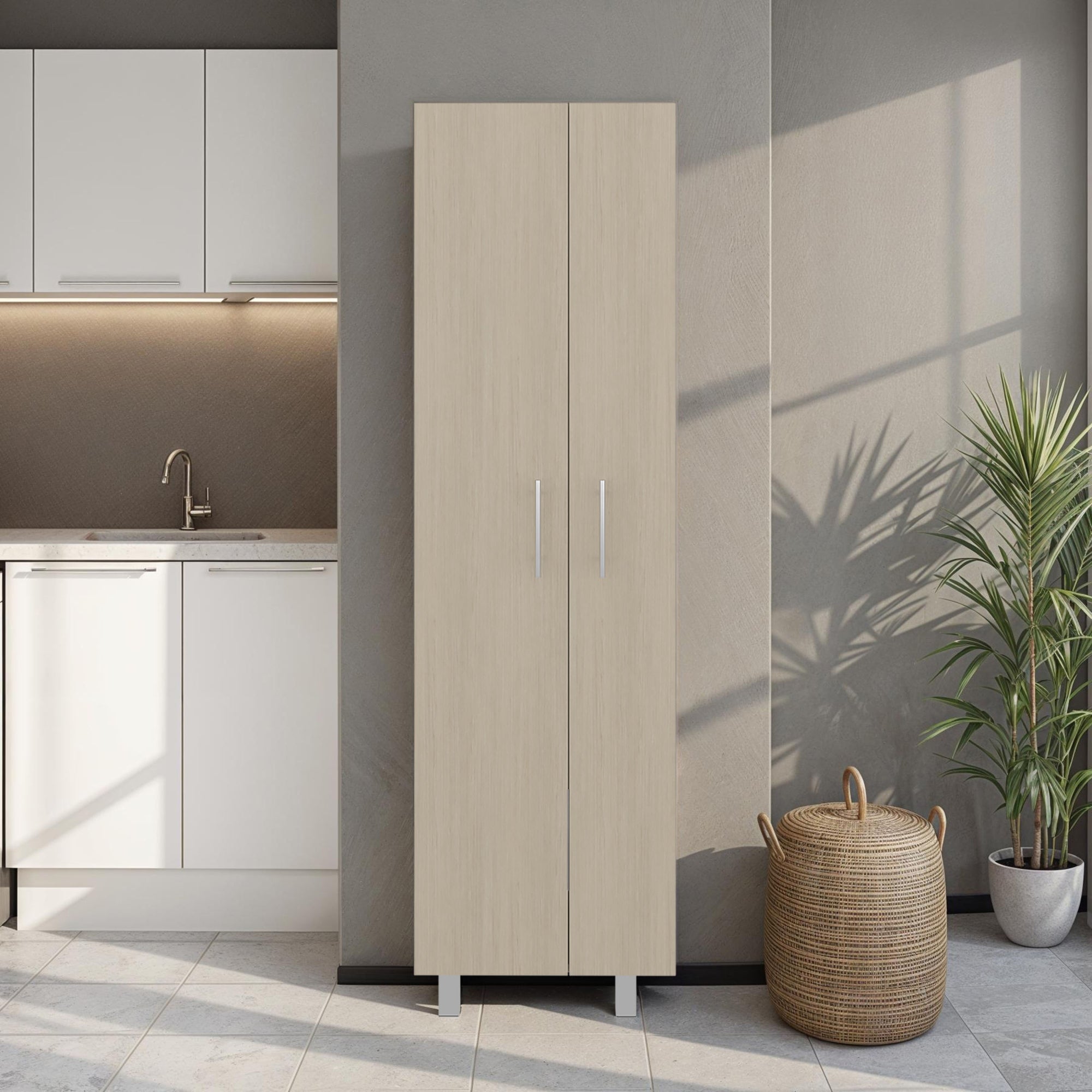MUEBLE DE ASEO 2 PUERTAS NALA 181,1X51,2X36,8 CM CARTAGENA - 5