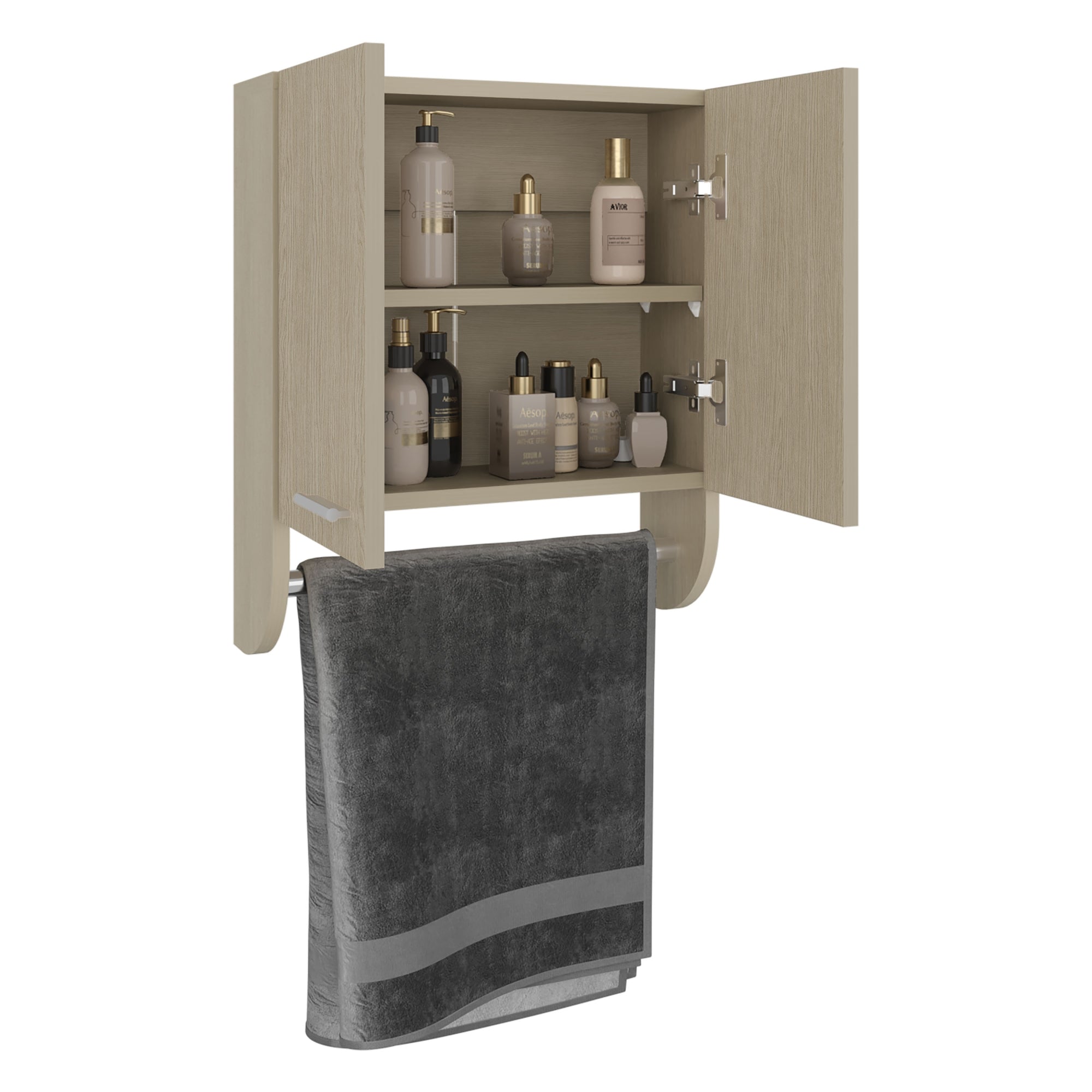 BOTIQUIN 2 PUERTAS BATH 50,0X45,0X14,5 CM - 3
