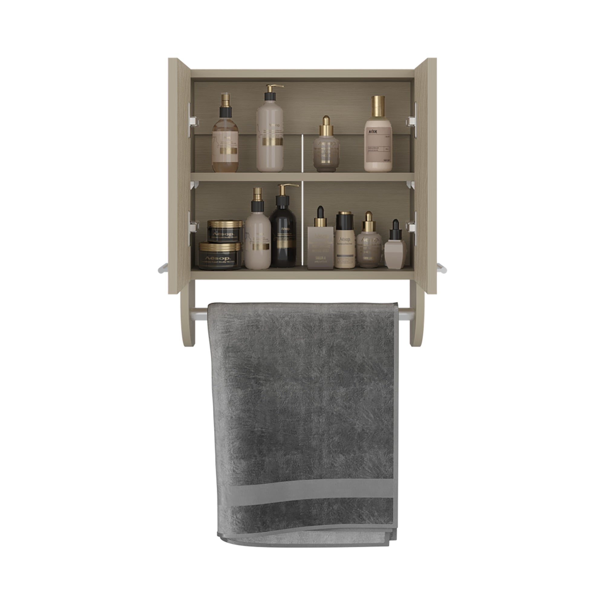 BOTIQUIN 2 PUERTAS BATH 50,0X45,0X14,5 CM - 4