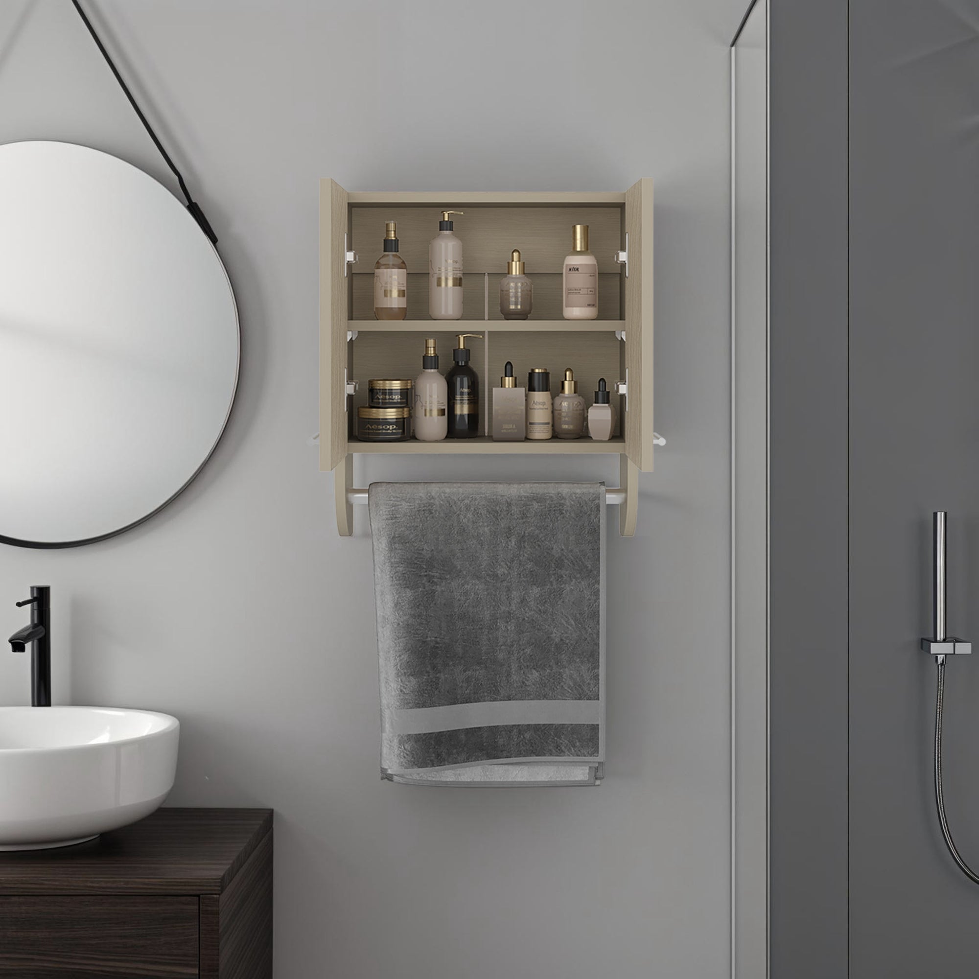 BOTIQUIN 2 PUERTAS BATH 50,0X45,0X14,5 CM - 6